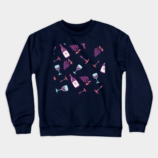 Wine pattern Crewneck Sweatshirt